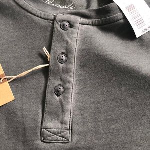 - Roundtree and York casuals. gray button-down Tee NWT